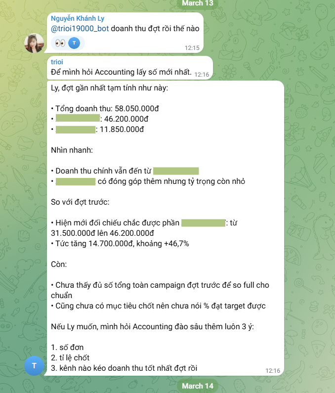 Hệ thống thanh toán và đơn hàng tự động AI Agent Business
